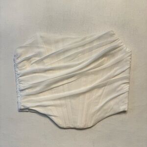 NWT White strapless corset